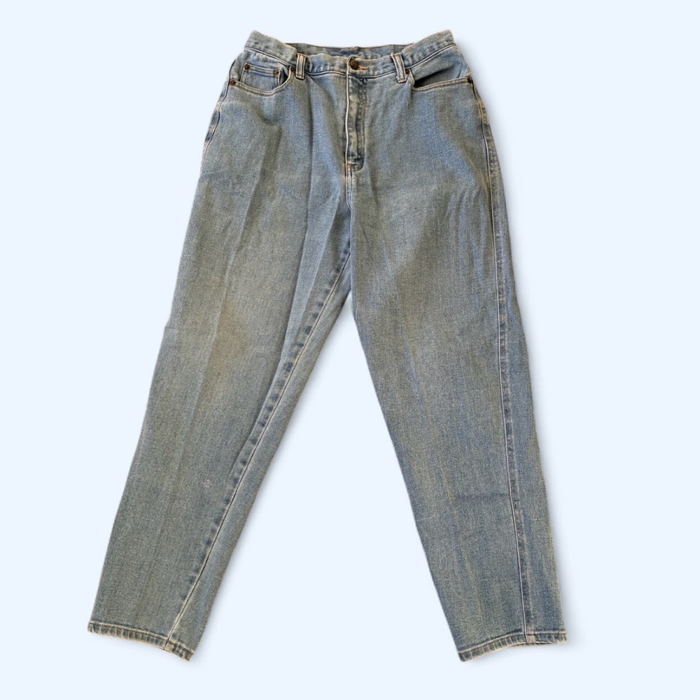 Vintage Denim & Co High waisted wide leg barrel jeans 
90s mom jeans size 28